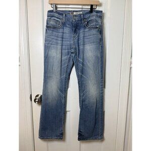 BKE Carter Men’s Distressed Light Blue Jeans Size 29S Straight Leg Denim